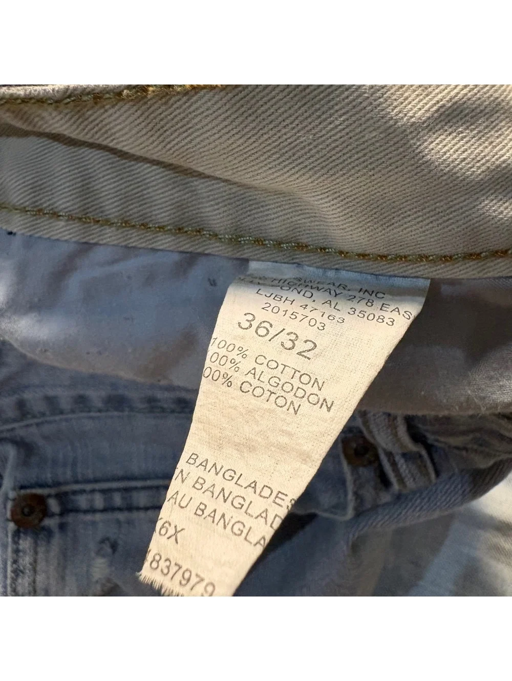 Lee baggy light wash denim jeans